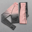 Women Ombre Seamless Gradient Suit