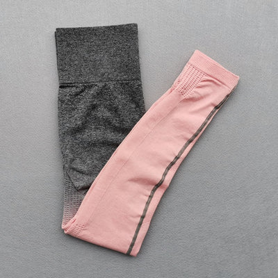 Women Ombre Seamless Gradient Suit