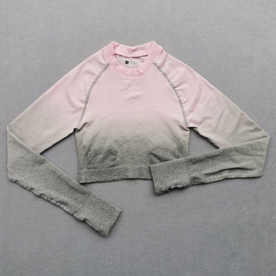 Women Ombre Seamless Gradient Suit