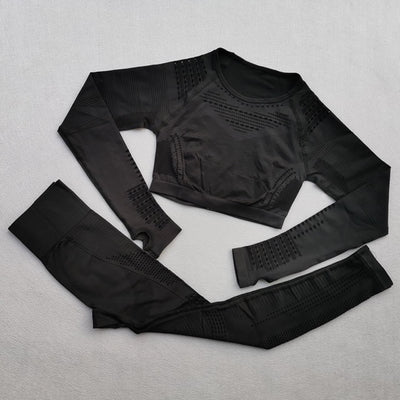 Ombre Seamless Women Sport Suit