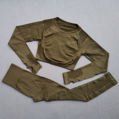 Ombre Seamless Women Sport Suit