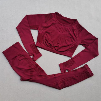 Ombre Seamless Women Sport Suit