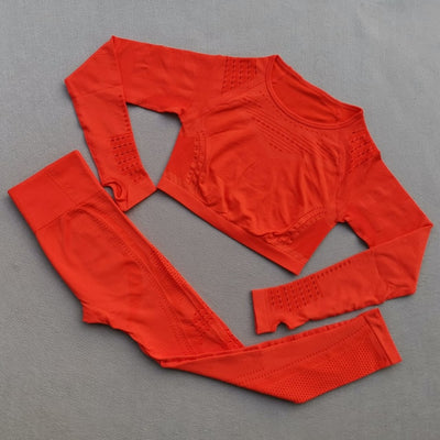 Ombre Seamless Women Sport Suit