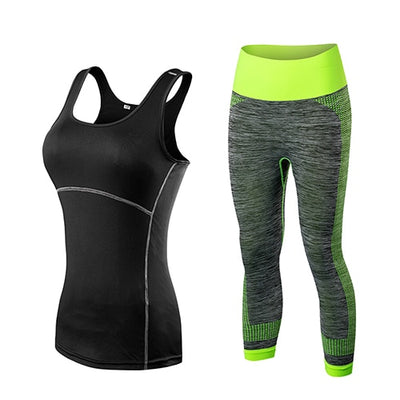 Ladies Sports Running Cropped Suit