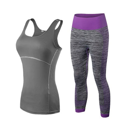 Ladies Sports Running Cropped Suit