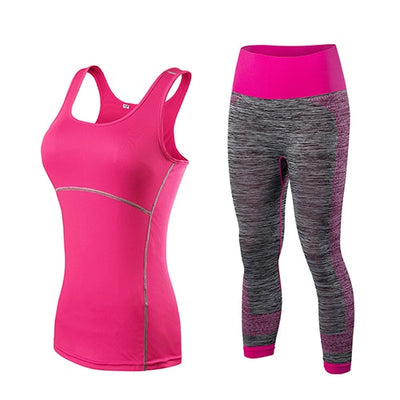 Ladies Sports Running Cropped Suit