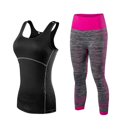 Ladies Sports Running Cropped Suit