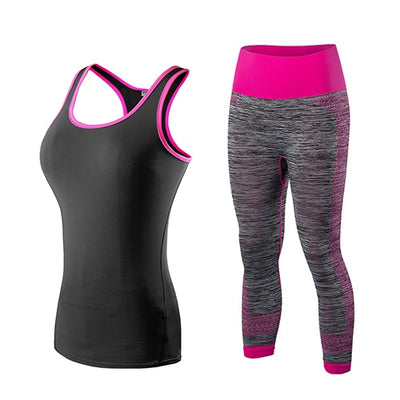 Ladies Sports Running Cropped Suit