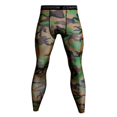 Camouflage Compression Running Tights